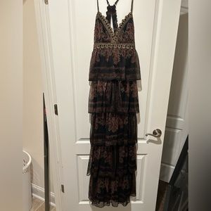 Free People ruffled maxi dress size 8 NWT